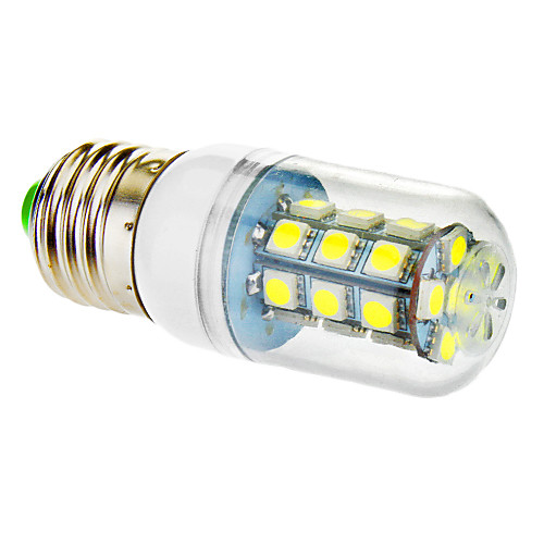 e27 12w 27x5050smd 1050lm 3500K / 6000K теплый белый / холодный белый свет привел кукурузы лампочку (85-265В)