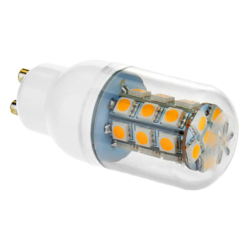 GU10 12w 27x5050smd 980lm 2500-3500k теплый белый свет привел кукурузы лампочку (85-265)