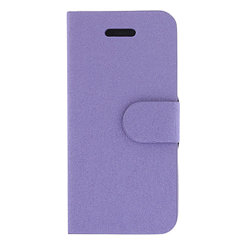 Solid Color шелковый зерна для всего тела Случай с карты памяти и стенд для iPhone 5/5S (разных цветов)