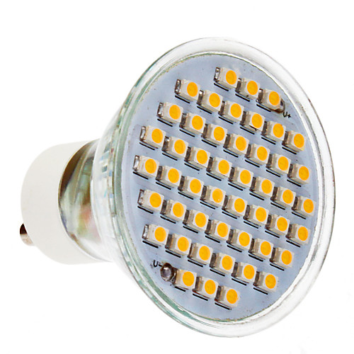 Лампа точечная светодиодная GU10 3W 48x3020SMD 200LM 3000K теплый белый свет (220-240V)