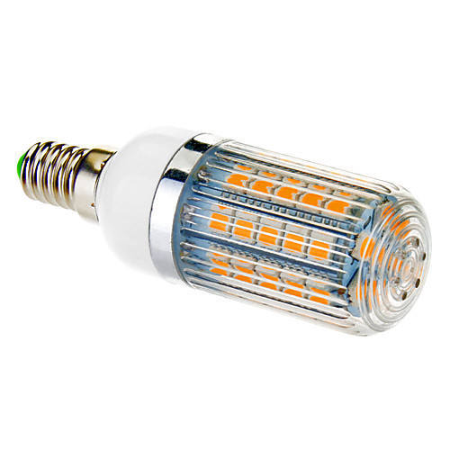 e14 9w 47x5050smd 650lm 2500-3500k теплый белый свет привел кукурузы лампочку (210-240v)