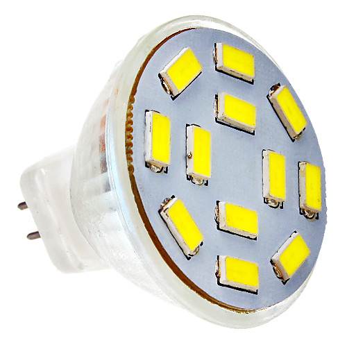 MR11 4,5 Вт 12x5730SMD 300-320LM 6000-6500K холодный белый свет Светодиодные пятно лампы (12-24V)