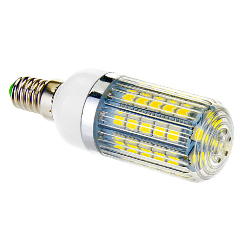 e14 9w 47x5050smd 650lm 5500-6500K холодный белый свет привел кукурузы лампочку (210-240v)