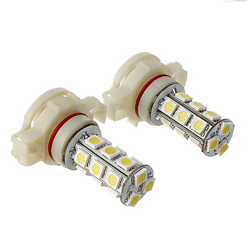 H16 2W 18x5050SMD 120-150LM 6000K Холодный белый свет Светодиодные лампы для автомобилей (12V, 2шт)