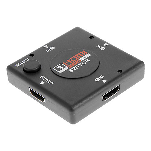 С 1 по 3 HDMI-порт коммутатора Splitter Селектор для PS3 / Wii / Xbox 360 (черный)