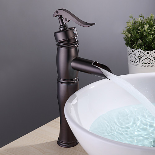 Bathroom Sink Faucet - Waterfall Oil-rubbed Bronze Vessel One Hole / Single Handle One HoleBath Taps
Bathroom Sink Faucet - Waterfall Oil-rubbed Bronze Vessel One Hole / Single Handle One HoleBath Taps