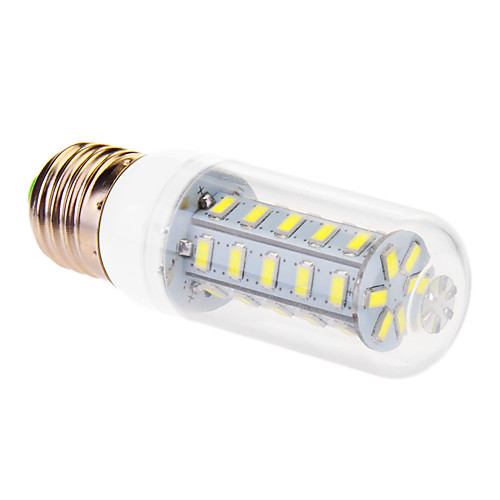 Светодиодная лампа-кукуруза E27 9W 36x5630SMD 760LM 5500-6500K, холодный белый свет (220-240V)