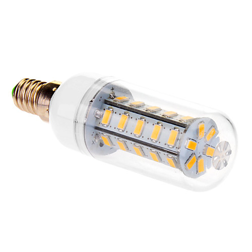 e14 9W 36x5630smd 760lm 3500K / 6000K теплый белый / холодный белый свет привел кукуруза лампа (220-240V)