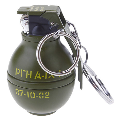 Зажигалка-брелок в виде гранаты