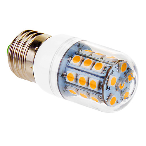 E27 4W 30x5050SMD 450LM 2800-3000K теплый белый свет мозоли СИД лампа (220)