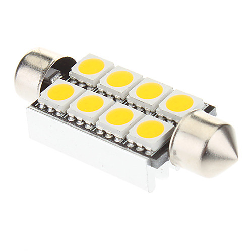 Гирлянда 8x5050SMD 60-100LM 3000K теплый белый свет Светодиодные лампы для автомобилей (12V, 2 шт)