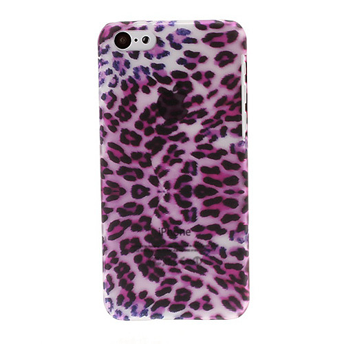 Роскошные Фиолетовый Leopard Пластиковые Футляр Чехол для iPhone 5C