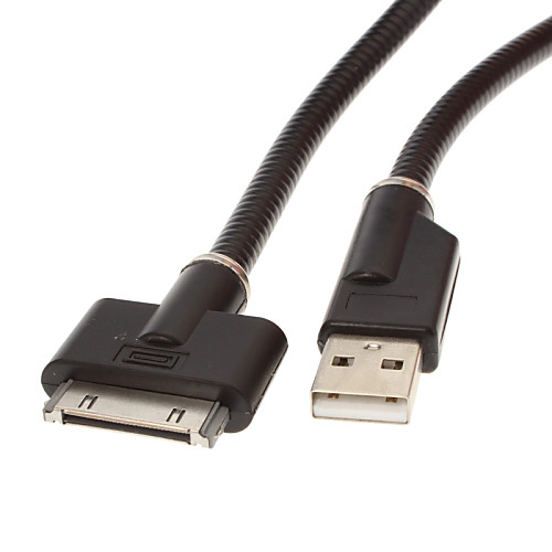 USB 2.0 в 30 контактный м / м кабель для зарядки вращающаяся на 360 ° завершить черный (0,6 м)