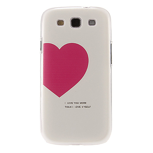 Красное сердце Pattern пластиковые Защитные Жесткий задняя крышка Крышка для Samsung Galaxy S3 I9300