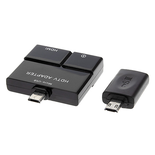 Micro USB 2.0 МХЛ в HDMI М / Ж адаптер Черный