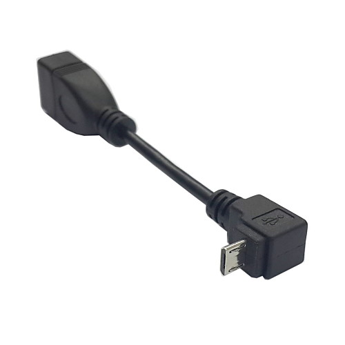 U2-206 вниз под углом 90 Degre Micro USB к USB Женский хост OTG адаптер для N7100 I9100 I9300 i9500 N7100