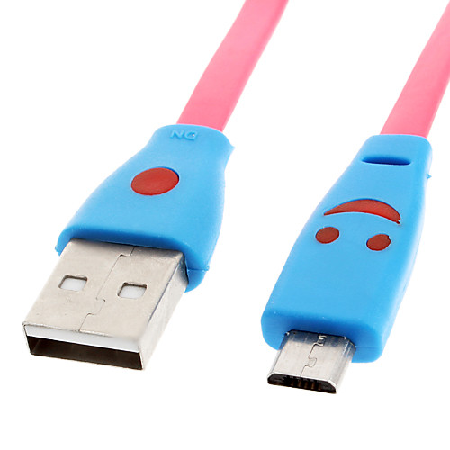 Micro USB 2.0 для USB 2.0 м / м Освещение Кабель Красный (1M)