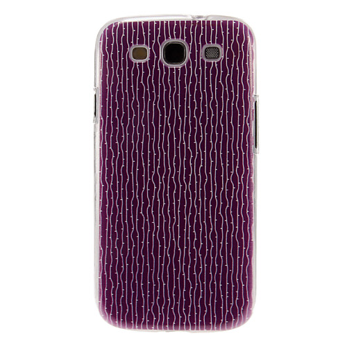 Фиолетовый Tree Stripes Pattern пластиковые Защитные Жесткий задняя крышка Крышка для Samsung Galaxy S3 I9300