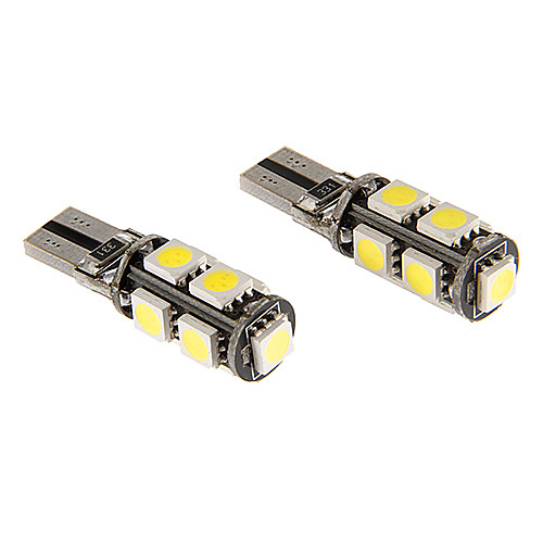 T10 5W 9x5060SMD 380LM 5500-6500K Холодный белый свет Светодиодные лампы для автомобилей (12V)