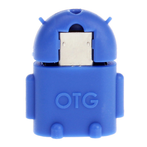 Micro USB 2.0 для USB 2.0 М / Ж OTG адаптер Голубой