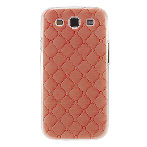 Светло-красный Сетки Pattern пластиковые Защитные Жесткий задняя крышка Крышка для Samsung Galaxy S3 I9300