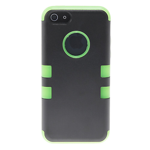 3-в-1 Тип корпуса Black Hard с Solid Цвет силикона Inside для IPhone 5C (разных цветов)