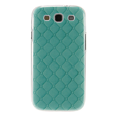 Светло-зеленый Gridding Pattern пластиковые Защитные Жесткий задняя крышка Крышка для Samsung Galaxy S3 I9300