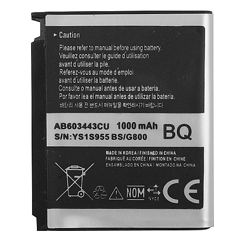 1000mAh сотовый телефон аккумулятор для Samsung Стремитесь SGH-A687 - AB603443CU