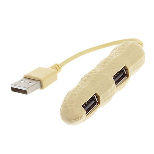 4-портовый Арахис мини USB 2.0 хаб Высокоскоростной
