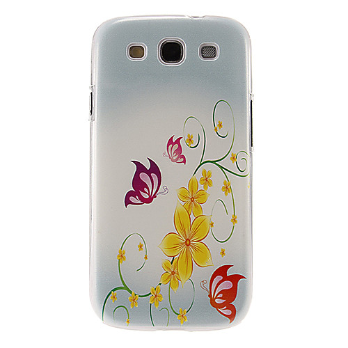 Бабочки и Листья Pattern пластиковые Защитные Жесткий задняя крышка Крышка для Samsung Galaxy S3 I9300