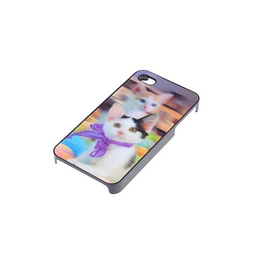 3D Cute Cat Твердый переплет чехол для iPhone 4/4S