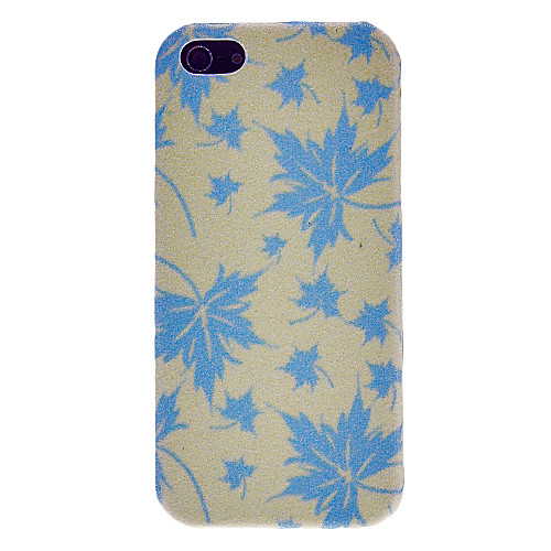 Мерцающий Maple Leaf Pattern ПК Футляр для iPhone 5/5S (разных цветов)