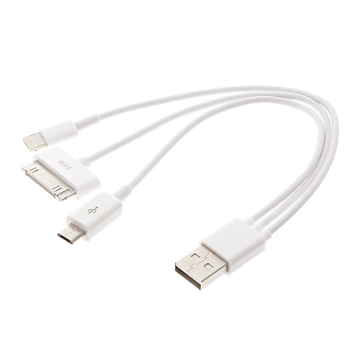 3-в-1 Универсальный кабель USB Sync данных для Samsung и Iphone