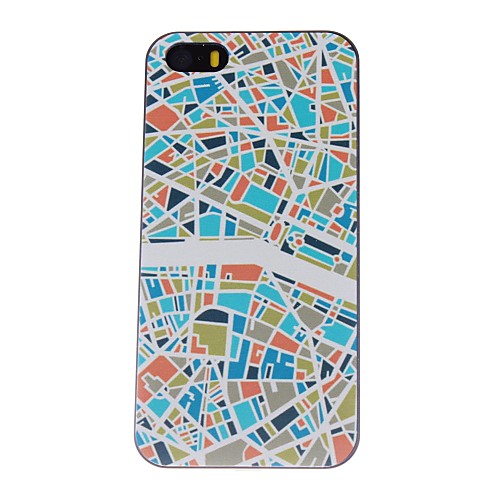 Футляр Парижская улица Pattern Карта ПК для iPhone 5/5S