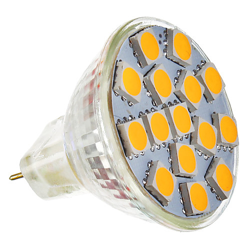 g4 GU4 MR11 4,5 Вт 15x5050smd 250-280lm 2800-3200k теплый белый свет привели пятно лампы (9-36v)