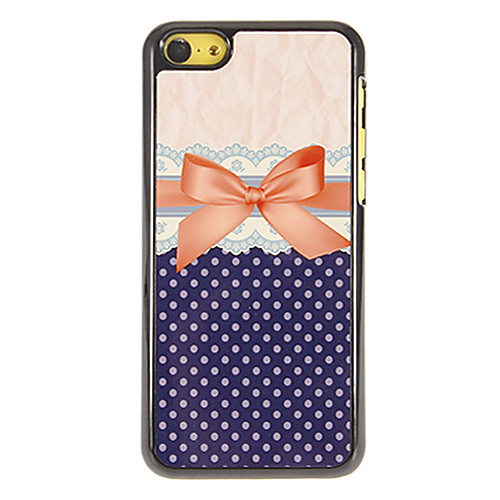 Корпус жесткого Изящные Pattern Bowknot с 3 Упакованные Защитников HD экрана для iPhone 5C