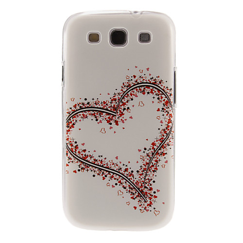 Цветочные сердца Pattern пластиковые Защитные Жесткий задняя крышка Крышка для Samsung Galaxy S3 I9300