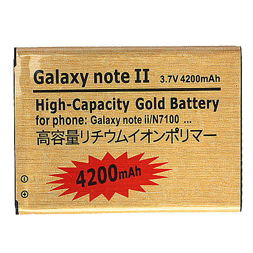 4200mAh сотовый телефон аккумулятор для Samsung Galaxy Note II/N7100