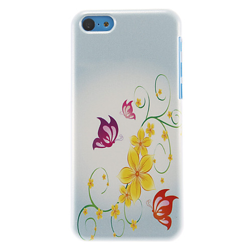 Красивые бабочки и Футляр Цветы Pattern для iPhone 5C