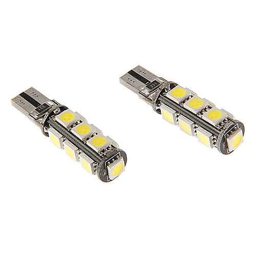 T10 6W 13x5060SMD 470lm 5500-6500K Холодный белый свет Светодиодные лампы для автомобилей (12V)