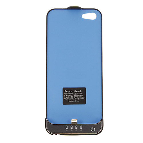 2200mAh батареи Чехол для IPhone 5C Black