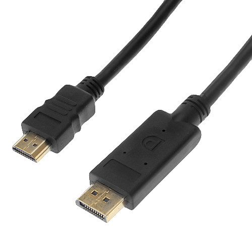 HDMI версии 1.4 для Displayport М / М Черного позолоченными (1,8 м)