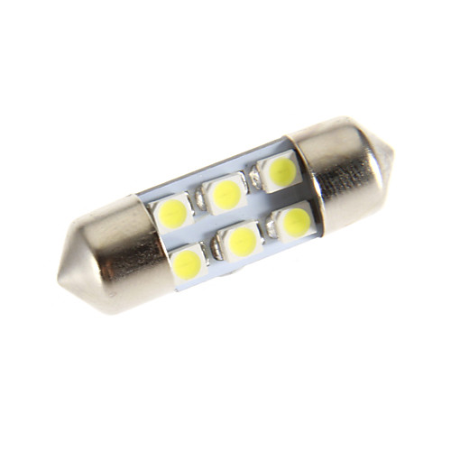 Гирлянда 6-LED 6000K Холодный белый свет Светодиодные лампы для автомобилей (12V)