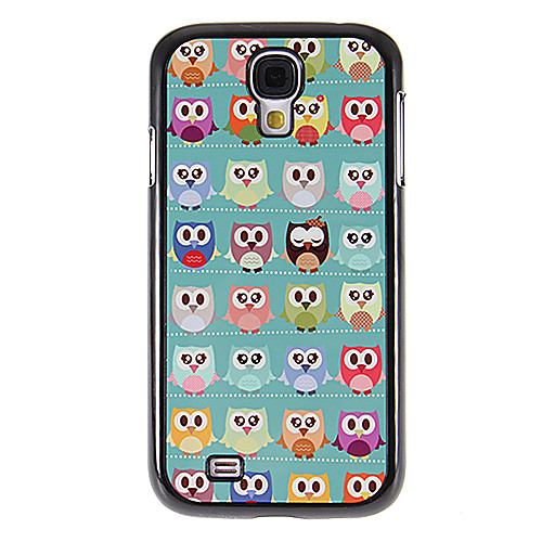 Многие Cartoon Совы Pattern Зеркало Smooth Вернуться Футляр с HD-экран фильма 3 шт для Samsung Galaxy S4 i9500