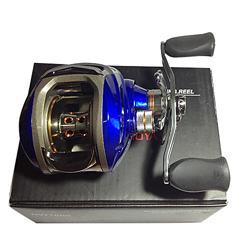 DW1000 Профессиональный синий цвет Рыбалка Baitcasting Reel Right Hand