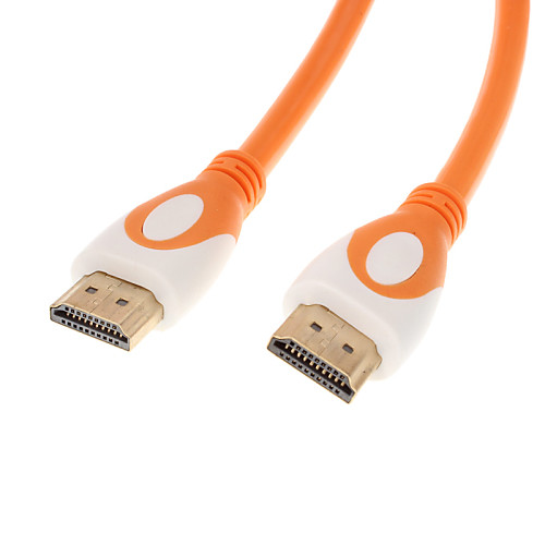 HDMI версии 1.4 для HDMI версии 1.4 м / м Внешний диаметр кабеля 7.3mm Orange (1,5)