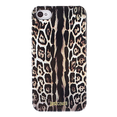 Стильный шаблон Leopard печати Гладкий Анти-шок корпус с черным Рамка для iPhone 4/4S