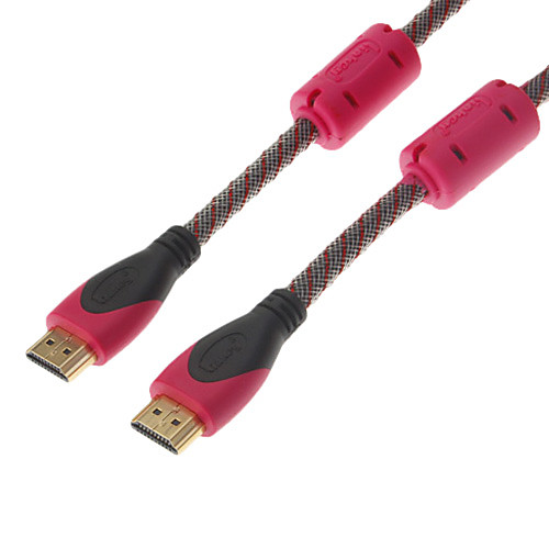 Кабель 1pcs/lot HDMI 1.4 3D HDMI 2м с Ethernet PS3 HDMI кабель Full HD 1080p 4K  2K resulation для HDTV столбом Кита