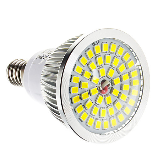 Затемнения E14 1.5-7.5W 48x2835SMD 100-650LM 2700-3500K теплый белый свет Светодиодные пятно лампы (220-240V)