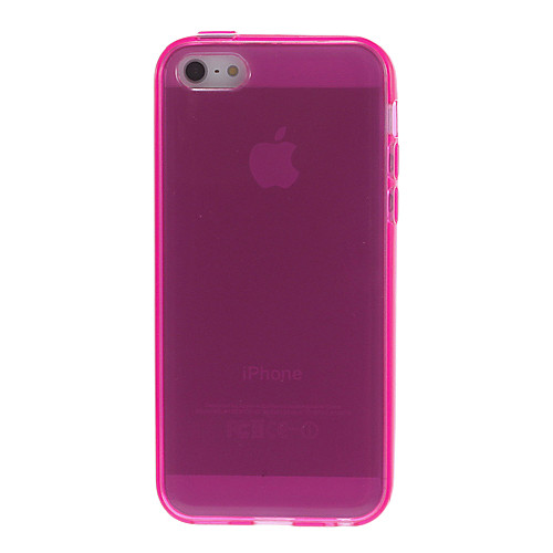 Качество Гладкий Прозрачный мягкий чехол для iPhone 5C (разных цветов)